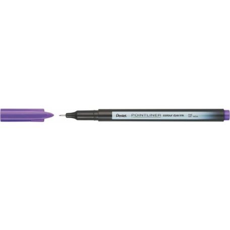 PENTEL Tűfilc, 0,4 mm, PENTEL "Pointliner", ibolyalila