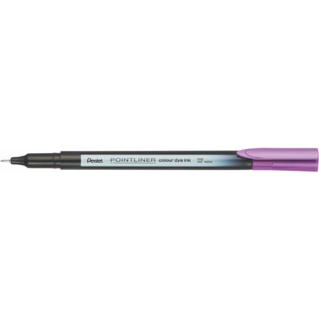PENTEL Tűfilc, 0,4 mm, PENTEL "Pointliner", mályvalila