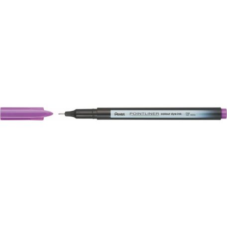 PENTEL Tűfilc, 0,4 mm, PENTEL "Pointliner", mályvalila