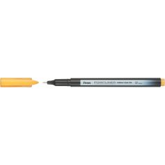   PENTEL Tűfilc, 0,4 mm, PENTEL "Pointliner", okkersárga