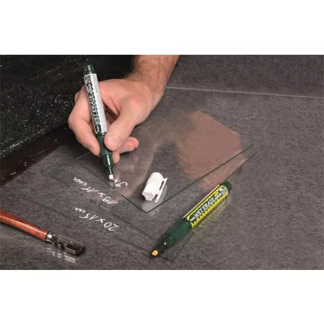 PENTEL Krétamarker, 2-4 mm, megfordítható hegy, PENTEL "SMW26", sárga