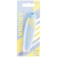   PENTEL Hibajavító roller, 5 mm x 6 m, utántölthető, PENTEL "Knoky", kék-sárga