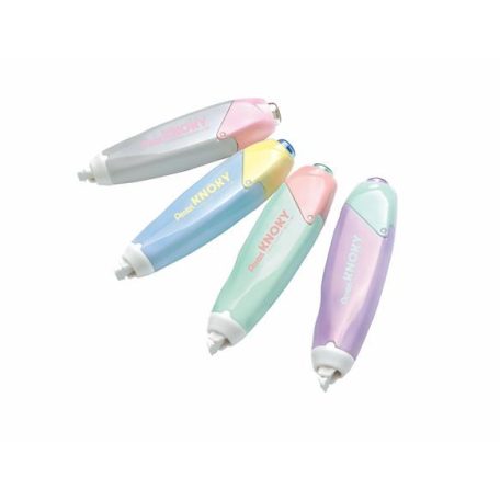 PENTEL Hibajavító roller, 5 mm x 6 m, utántölthető, PENTEL "Knoky", világoszöld-lila