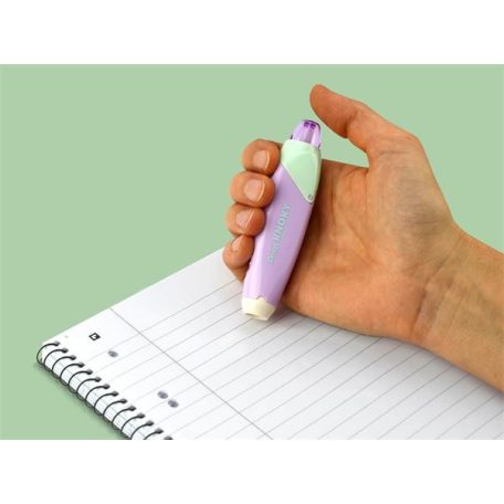 PENTEL Hibajavító roller, 5 mm x 6 m, utántölthető, PENTEL "Knoky", világoszöld-lila