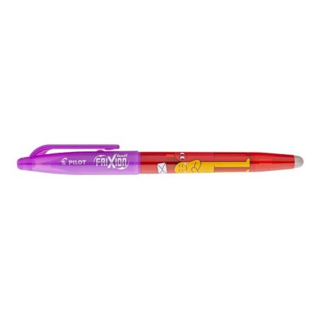 PILOT Rollertoll, 0,35 mm, törölhető, kupakos, PILOT "Frixion Ball Friends", piros