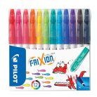 PILOT Filctoll készlet, 0,39-0,7 mm, törölhető, PILOT "Frixion Colors", 12 különböző szín
