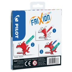   PILOT Filctoll készlet, 0,39-0,7 mm, törölhető, PILOT "Frixion Colors", 12 különböző szín