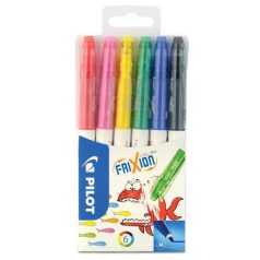   PILOT Filctoll készlet, 0,39-0,7 mm, törölhető, PILOT "Frixion Colors", 6 különböző szín