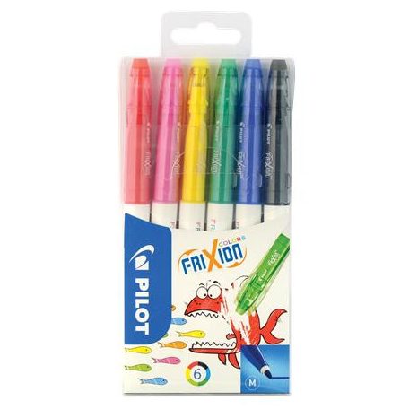 PILOT Filctoll készlet, 0,39-0,7 mm, törölhető, PILOT "Frixion Colors", 6 különböző szín