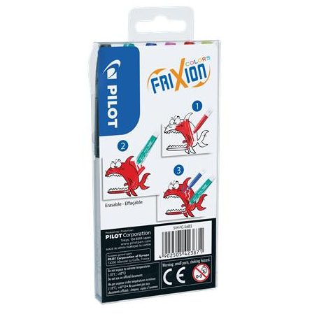PILOT Filctoll készlet, 0,39-0,7 mm, törölhető, PILOT "Frixion Colors", 6 különböző szín