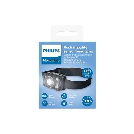 PHILIPS Fejlámpa, LED, újratölthető, PHILIPS
