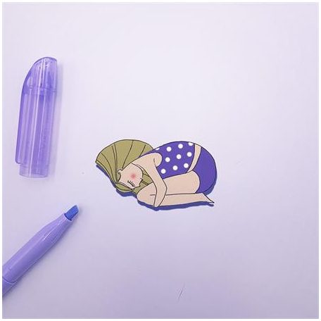 PILOT Szövegkiemelő, 1-3,3 mm, törölhető, PILOT "Frixion Light Soft", pasztell-lila