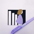 PILOT Szövegkiemelő, 1-3,3 mm, törölhető, PILOT "Frixion Light Soft", pasztell-lila