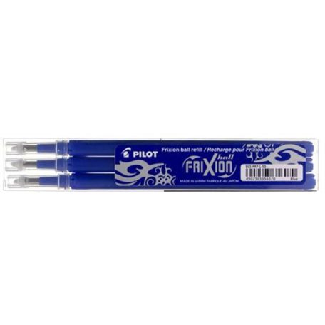 PILOT Rollertoll betét, 0,35 mm, törölhető, PILOT "Frixion Ball/Clicker", kék