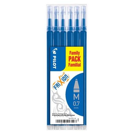 PILOT Rollertoll betét, 0,35 mm, törölhető, PILOT "Frixion Ball/Clicker", kék