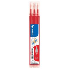   PILOT Rollertoll betét, 0,25 mm, törölhető, PILOT "Frixion Ball/Clicker", piros