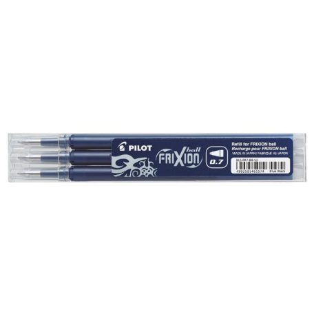 PILOT Rollertoll betét, 0,35 mm, törölhető, PILOT "Frixion Ball/Clicker", sötétkék