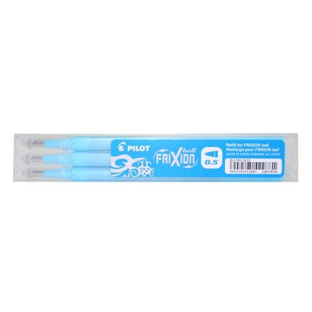 PILOT Rollertoll betét, 0,25 mm, törölhető, PILOT "Frixion Ball/Clicker", világoskék