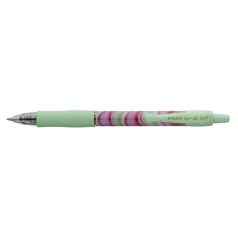   PILOT Zseléstoll, 0,32 mm, nyomógombos, zöld tolltest, PILOT "G-2 Flow", kék