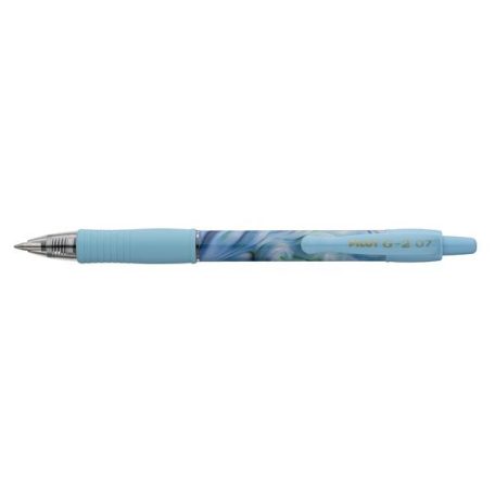 PILOT Zseléstoll, 0,32 mm, nyomógombos, kék tolltest, PILOT "G-2 Flow", kék