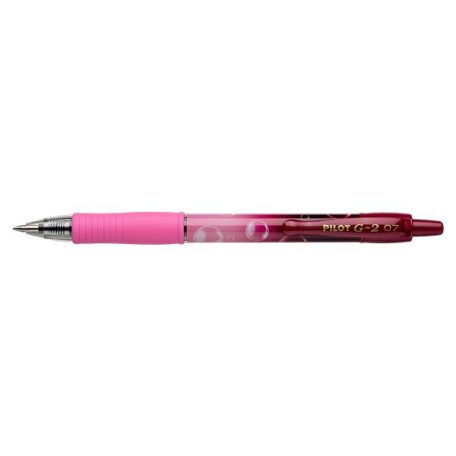 PILOT Zseléstoll, 0,32 mm, nyomógombos, PILOT "G-2 Pink Bubble", kék