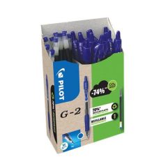   PILOT Zseléstoll, 0,32 mm, nyomógombos, PILOT "G-2, Bonus Pack", kék + betét
