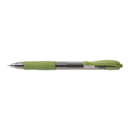 PILOT Zseléstoll, 0,32 mm, nyomógombos, PILOT "G-2", világoszöld