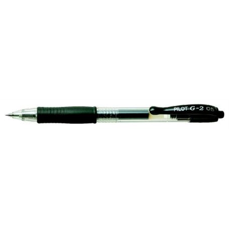 PILOT Zseléstoll, 0,25 mm, nyomógombos, PILOT "G-2", fekete