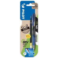   PILOT Zseléstoll, 0,32 mm, nyomógombos, PILOT "G-2", kék + betét