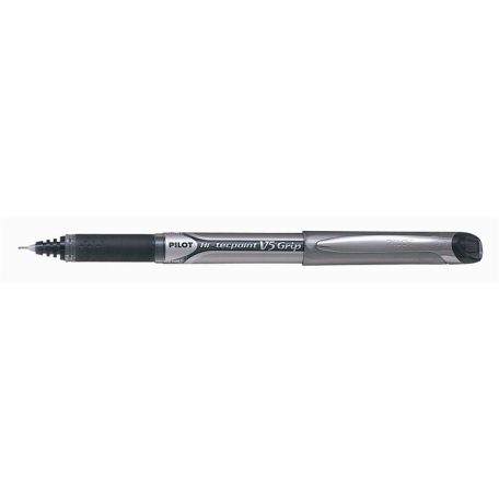 PILOT Rollertoll, 0,3 mm, tűhegyű, kupakos, PILOT "Hi-Tecpoint V5 Grip", fekete
