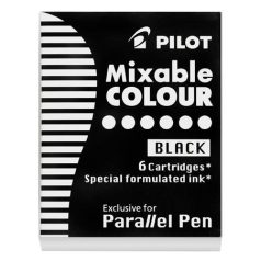   PILOT Töltőtoll patron, PILOT "Parallel Pen", fekete