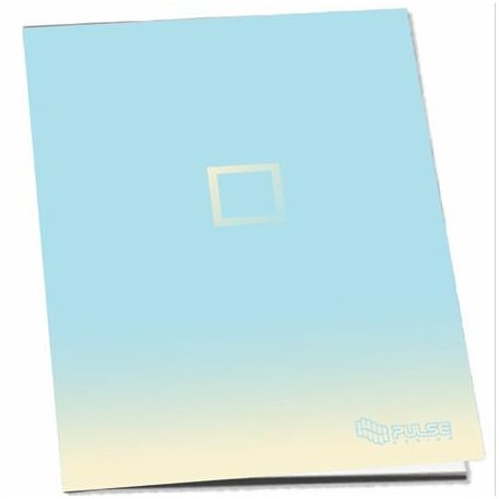 PULSE Füzet, tűzött, A4, kockás, 52 lap, PULSE "Pastel Colours"