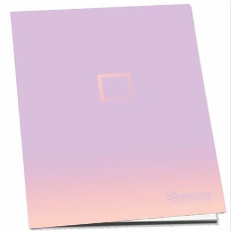 PULSE Füzet, tűzött, A4, kockás, 52 lap, PULSE "Pastel Colours"