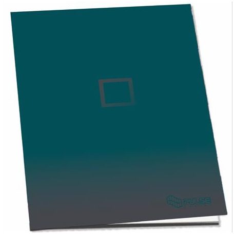 PULSE Füzet, tűzött, A4, kockás, 52 lap, PULSE "Dark Colours"