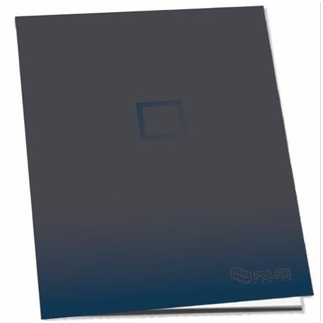 PULSE Füzet, tűzött, A4, kockás, 52 lap, PULSE "Dark Colours"