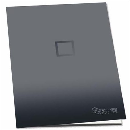 PULSE Füzet, tűzött, A4, kockás, 52 lap, PULSE "Dark Colours"