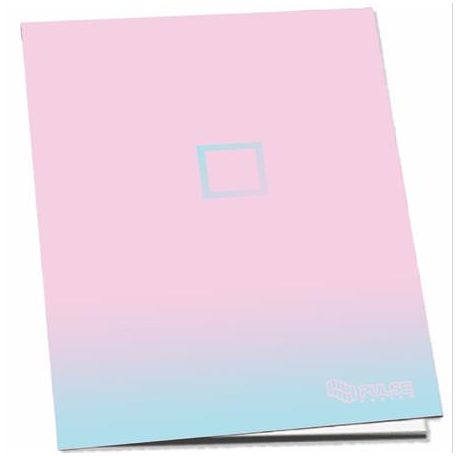 PULSE Füzet, tűzött, A5, kockás, 52 lap, PULSE "Pastel Colours"