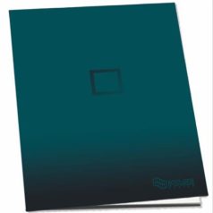   PULSE Füzet, tűzött, A5, kockás, 52 lap, PULSE "Dark Colours"