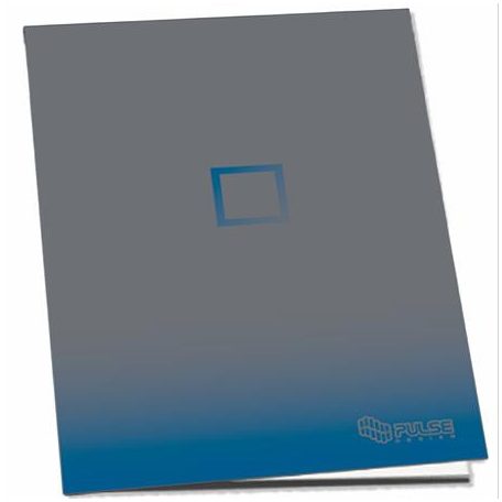 PULSE Füzet, tűzött, A5, kockás, 52 lap, PULSE "Dark Colours"