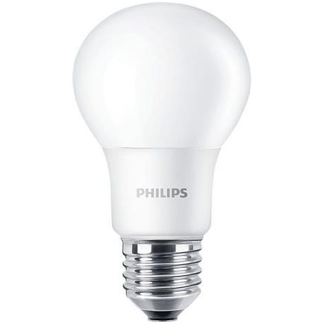PHILIPS LED izzó, E27, gömb, A60, 5.5W, 470lm, 2700K, PHILIPS "CorePro"