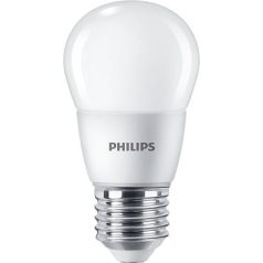   PHILIPS LED izzó, E27, kis gömb, P48, 7W, 806lm, 4000K, PHILIPS "CorePro"