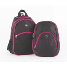 PULSE Hátizsák, 2in1, notebook tartóval és audió csatlakozóval, PULSE "Teens", pink-fekete