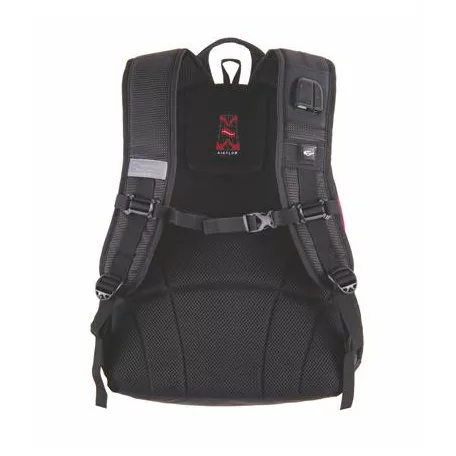 PULSE Hátizsák, 2in1, notebook tartóval és audió csatlakozóval, PULSE "Teens", pink-fekete