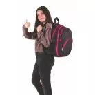 PULSE Hátizsák, 2in1, notebook tartóval és audió csatlakozóval, PULSE "Teens", pink-fekete