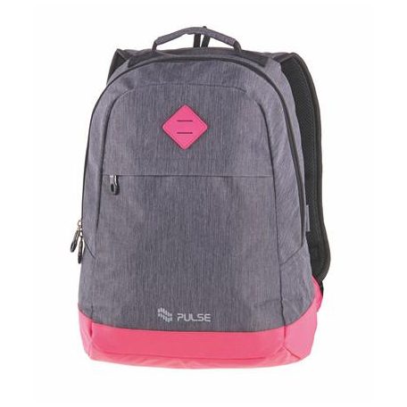 PULSE Hátizsák, notebook tartóval, PULSE "Bicolor", szürke-pink