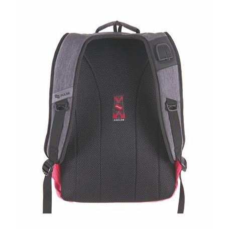 PULSE Hátizsák, notebook tartóval, PULSE "Bicolor", szürke-pink