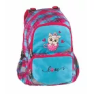 PULSE Hátizsák, anatómiai, PULSE "Anatomic Kitty Love", világoskék-rózsaszín