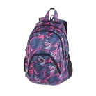 PULSE Hátizsák, 2in1, notebook tartóval és audió csatlakozóval, PULSE "Teens Pink Ice"