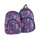 PULSE Hátizsák, 2in1, notebook tartóval és audió csatlakozóval, PULSE "Teens Pink Ice"