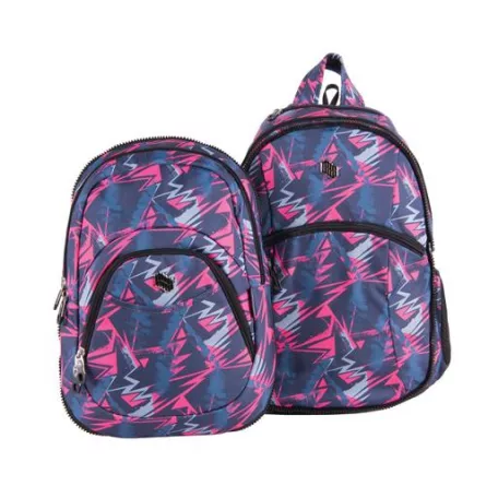 PULSE Hátizsák, 2in1, notebook tartóval és audió csatlakozóval, PULSE "Teens Pink Ice"